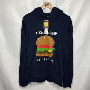 Cactus Plant Flea Market CPFM Spongebob Squarepants Uniqlo Burger Hoodie M